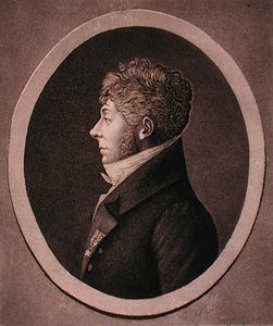 इटियेन-निकोलस मेहुल (1763-1817) का पोर्ट्रेट जो एडमे क्वेनेडी (1756-1830) द्वारा उकेरा गया (उत्कीर्णन) द्वारा फ्रेंच स्कूल