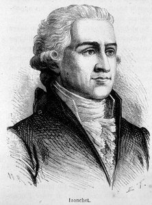 फ्रेंकोइस डेनिस ट्रोनचेट (1726 - 1806) का पोर्ट्रेट, न्यायविद और राजनीतिज्ञ - हेनरी मार्टिन द्वारा "" ल'हिस्टोइरे डी फ्रांस "" में द्वारा फ्रेंच स्कूल