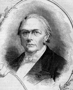 फ्रेंकोइस जूल्स डेविंक (1802-1878), फ्रांसीसी उद्योगपति और राजनीतिज्ञ का पोर्ट्रेट। 19 अप्रैल 1862 के "" ले मोंडे इलस्ट्र्रे "" एन ° 262 में उत्कीर्णन। द्वारा फ्रेंच स्कूल