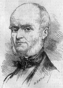 फ़्रेडरिक मिलेट का पोर्ट्रेट (1796-1859), फ़्रांसीसी लघु-शास्त्री। 29 अक्टूबर के "" ले मोंडे इलस्ट्र्रे "" एन ° 133 में उत्कीर्णन द्वारा फ्रेंच स्कूल
