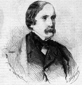 14 जून 1860 को सावोई के फ्रांस में विलय पर शाही आयुक्त, फ्रांसीसी सीनेटर लैटी का पोर्ट्रेट। 30 जून के °168 में "" ले मोंडे इलस्ट्रे" में उत्कीर्णन द्वारा फ्रेंच स्कूल