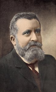 फ्रांसीसी राजनेता, जीन जारेस का पोर्ट्रेट (1859-1914) द्वारा फ्रेंच स्कूल