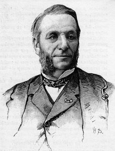 जॉर्जेस गुइफ्रे का पोर्ट्रेट (1827-1887), 1879-1887 के बीच हौट्स आल्प्स के सीनेटर। द्वारा फ्रेंच स्कूल