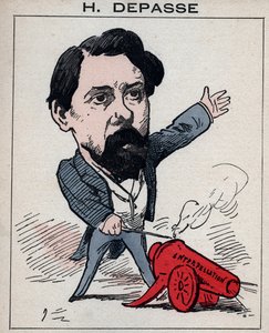 हेक्टर डेपास का पोर्ट्रेट (1842-1911) फ्रांसीसी राजनेता - "लेस होम्स डी'टुडे" में, पेरिस द्वारा फ्रेंच स्कूल