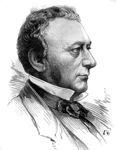 इसहाक पेरेयर का पोर्ट्रेट (1800 - 1875), सोसाइटी डे क्रेडिट मोबिलियर के संस्थापक और कंपनी जेनरल ट्रान्साटलांटिक। 31 जुलाई 1880 के "" ले मोंडे इलस्ट्र्रे"" एन ° 1218 में उत्कीर्णन। द्वारा फ्रेंच स्कूल