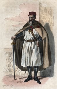 जैक्स ऑफ मोलाय (मोलई) (1243-1314), नाइट्स टेम्पलर का ग्रैंड मास्टर। द्वारा फ्रेंच स्कूल