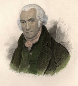 जेम्स वाट (1736-1819), स्कॉटिश इंजीनियर और मैकेनिक का पोर्ट्रेट। "" पोर्ट्रेट्स डेस होम्स उपयोगी" में द्वारा फ्रेंच स्कूल