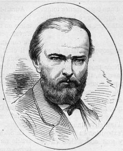 जीन जैक्स हेनर (1829-1905), फ्रांसीसी चित्रकार का पोर्ट्रेट। 2 मई 1874 को "" ले मोंडे इलस्ट्रे "" n ° 890 में उत्कीर्णन। द्वारा फ्रेंच स्कूल