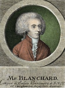 जीन पियरे (जीन-पियरे) ब्लैंचर्ड (1753-1809), फ्रेंच एयरोनॉट का पोर्ट्रेट। द्वारा फ्रेंच स्कूल