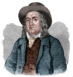 जेरेमी बेंथम (1748-1832) के चित्रकार, अंग्रेजी दार्शनिक, अर्थशास्त्री और सैद्धांतिक न्यायविद। द्वारा फ्रेंच स्कूल