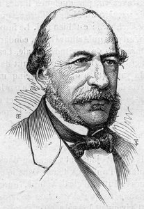 जोसेफ ऑट्रान का पोर्ट्रेट (1813-1877), फ्रांसीसी कवि और शिक्षाविद। 14 मार्च 1874 के "" ले मोंडे इलस्ट्र्रे "" एन ° 883 में उत्कीर्णन। द्वारा फ्रेंच स्कूल