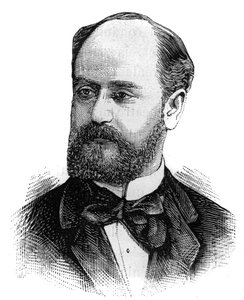 जूल्स डेवेल का पोर्ट्रेट (1845-1919), फ्रांसीसी राजनीतिज्ञ। "" ले मोंडे इलस्ट्रे "में उत्कीर्णन", 16 जनवरी द्वारा फ्रेंच स्कूल