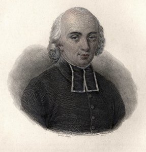 ल'अब्बे रोज़ियर (1734-1793) का पोर्ट्रेट, फ्रांसीसी कृषि विज्ञानी और वनस्पतिशास्त्री। "उपयोगी पुरुषों के चित्र" में द्वारा फ्रेंच स्कूल