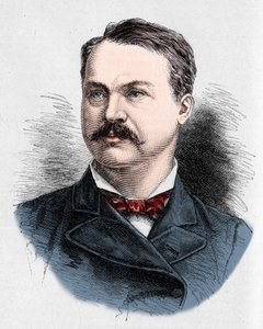 कनाडा के कवि और नाटककार लुई होनोर (लुई होनोर) फ्रीचेट (1839-1908) का पोर्ट्रेट। 9 सितंबर 1882 के "" ले मोंडे इलस्ट्र्रे "" एन ° 1328 में चार्ल्स जॉर्जेस द्वारा उत्कीर्णन। द्वारा फ्रेंच स्कूल