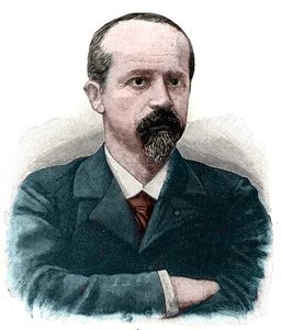 लुई जीन बैप्टिस्ट लेपिन (1846 -1933) का पोर्ट्रेट फ्रांसीसी वकील और लेपिन प्रतियोगिता के राजनेता आविष्कारक। द्वारा फ्रेंच स्कूल
