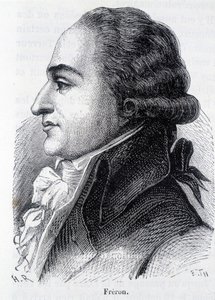 लुइस मैरी स्टैनिस्लास फ़्रेरॉन (1754-1802) का पोर्ट्रेट, फ्रांसीसी प्रचारक - हेनरी मार्टिन द्वारा "" ल'हिस्टोइरे डी फ्रांस "" में द्वारा फ्रेंच स्कूल