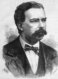 1872 से 1876 तक पेरू के राष्ट्रपति मैनुअल पार्डो (1834-1878) का पोर्ट्रेट। 7 दिसंबर 1878 के "" ले मोंडे इलस्ट्रे "" एन ° 1132 में उत्कीर्णन। द्वारा फ्रेंच स्कूल