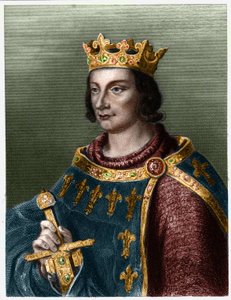 फ्रांस के फिलिप III का पोर्ट्रेट, dit Philippe le Bold (1245-1285) (कैपिटियन का राजवंश) .- "" हिस्टोइरे डेस फ़्रैंकैस "" में लवली द्वारा, उत्कीर्णन, एनडी। द्वारा फ्रेंच स्कूल