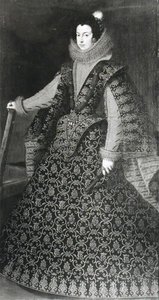 फ्रांस की राजकुमारी एलिजाबेथ का पोर्ट्रेट (1602-44) 1621 द्वारा फ्रेंच स्कूल