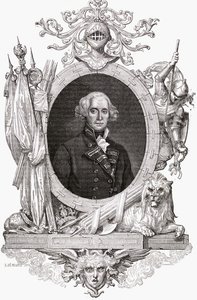 रिचर्ड के पोर्ट्रेट, अर्ल होवे (1726-99) अंग्रेजी नौसेना अधिकारी द्वारा फ्रेंच स्कूल