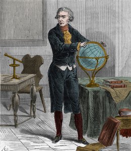 सर फ्रेडरिक विल्हेम हर्शल (1738-1822), ब्रिटिश जर्मन खगोलशास्त्री और भौतिक विज्ञानी का पोर्ट्रेट - विलियम हर्शेल का पोर्ट्रेट जर्मन में जन्मे ब्रिटिश खगोलशास्त्री - एलेक्सिस क्लर्क द्वारा "सभी की पहुंच पर विज्ञान - लोकप्रिय भौतिकी और रसायन विज्ञान&quo द्वारा फ्रेंच स्कूल