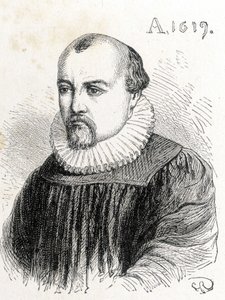 सोलोमन डी कॉस (1576-1624) का पोर्ट्रेट, फ्रांसीसी भौतिक विज्ञानी - "" एल्बम ऑफ साइंस में; प्रसिद्ध विद्वान; महान खोजें ”” ”1896। द्वारा फ्रेंच स्कूल
