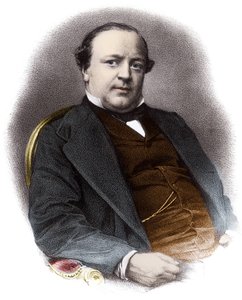 फ्रांसीसी वकील चार्ल्स एलेक्जेंडर लाचौड (1818-1882) का पोर्ट्रेट - 19वीं सदी का निजी संग्रह उत्कीर्णन द्वारा फ्रेंच स्कूल