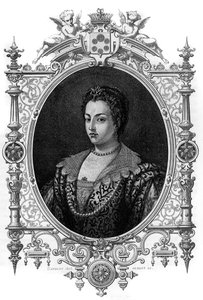 विनीशियन बियांका कैप्पेलो का पोर्ट्रेट (1548 - 1587), फ्रेंकोइस डी मेडिसिस (फ्रांसेस्को डी मेडिसी) की पत्नी। हमारे पहले लेखकों द्वारा "" द क्वीन्स ऑफ़ द वर्ल्ड "" में 1862 की उत्कीर्णन। जेजीडी आर्मेंगौद के निर्देशन में प्रकाशित पुस्तक। द्वारा फ्रेंच स्कूल