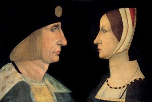 राजा लुई बारहवीं (1462-1515) और ब्रिटनी की ऐनी (1477-1514) फ्रांस की रानी बेनामी पेंटिंग के चित्र। 16 वीं शताब्दी। रवि। 0,31x0,49 मीटर चान्तिली, म्यूसी कोंडे। - राजा लुई बारहवीं (1462-1515) और ब्रिटनी की ऐनी (1477-1514), फ्रांस की रानी के चित्र। द्वारा फ्रेंच स्कूल