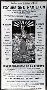 पोस्टर विज्ञापन भ्रमण हैमिल्टन, c.1890 द्वारा फ्रेंच स्कूल
