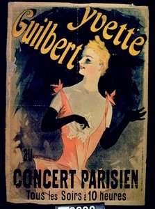 Yvette Guilbert Parisian Concert के लिए पोस्टर