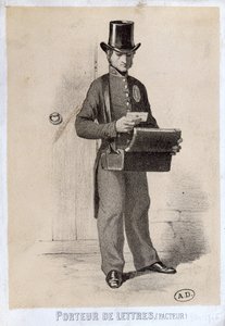 डाकिया, c.1865 द्वारा फ्रेंच स्कूल
