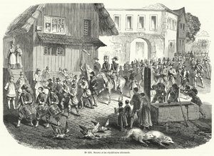 गुस्ताव स्ट्रुवे और जर्मन गणराज्यों का जुलूस, 1848 की क्रांति द्वारा फ्रेंच स्कूल