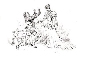 विक्टर ह्यूगो (1802-85), 1880 (कागज पर कलम और स्याही) द्वारा रुय ब्लास (1838) के लिए उत्पादन पुस्तिका द्वारा फ्रेंच स्कूल
