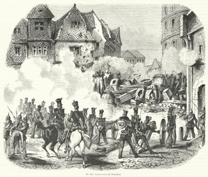 फ्रैंकफर्ट, जर्मनी में विद्रोह, सितंबर 1848 द्वारा फ्रेंच स्कूल