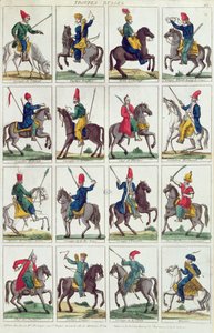 रूसी घुड़सवार सेना की क्षेत्रीय इकाइयाँ, c.1812-14 द्वारा फ्रेंच स्कूल