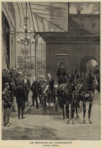 फ्रांस के राष्ट्रपति फेलिक्स फॉरेस की अपनी रूस यात्रा, 1897 से वापसी द्वारा फ्रेंच स्कूल