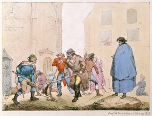 पेरिस में रोडस्वेपर्स, c.1820 द्वारा फ्रेंच स्कूल