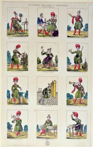 सेंट-सिमोनियन महिलाएं और उनके व्यवसाय, c.1830 द्वारा फ्रेंच स्कूल