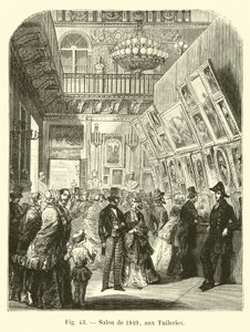 1849 Tuileries में सैलून द्वारा फ्रेंच स्कूल