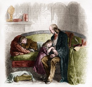 सैमुअल हैनिमैन (1755 - 1843), होम्योपैथी की खोज। पॉक्वेट के चित्र के बाद उत्कीर्णन।