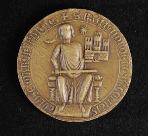 टूलूज़ (मोम) के रेमंड VII (1197-1249) की दूसरी मुहर द्वारा फ्रेंच स्कूल