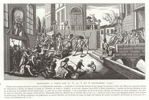 सितंबर नरसंहार, पेरिस, फ्रांसीसी क्रांति, 1792 द्वारा फ्रेंच स्कूल