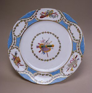 मेलबोर्न सेवा, 1770 (नरम पेस्ट चीनी मिट्टी के बरतन) सेरेस मिठाई सेवा की थाली