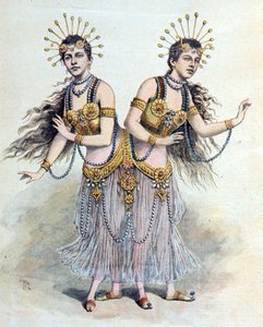स्याम देश के जुड़वां, रोजा - जोसेफा ब्लेज़ेक "ले पेटिट जर्नल" से, पेरिस, 8 अप्रैल 1891 (उत्कीर्णन) द्वारा फ्रेंच स्कूल
