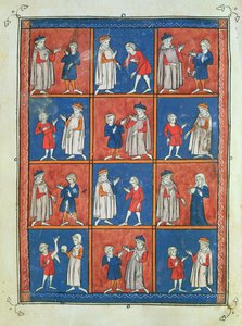 स्लोएन 1977 fol.51v बारह बीमारियाँ, रॉजियर डे सालेर्न द्वारा #39;चिरुर्गिया#39; से द्वारा फ्रेंच स्कूल
