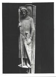 सेंट थियोडोर ने नाइट, राहत नक्काशी के रूप में कपड़े पहने, c.1230 द्वारा फ्रेंच स्कूल