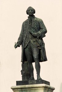 जॉर्जेस लुई लेक्लेर की मूर्ति, बफन की गणना (1707-1788), मोंटबार्ड (21 कोटे डी'ओर)। द्वारा फ्रेंच स्कूल