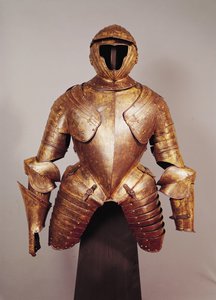 कवच का सूट चार्ल्स डी लोरेन (1554-1611) 16 वीं -17 वीं शताब्दी (धातु) से संबंधित है द्वारा फ्रेंच स्कूल