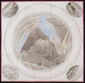 कुलम का शिखर, माउंट रिगी, यात्री गाइड से माउंट रिगी तक, कर्नल द्वारा। Pfyffer de Wyer, 1823 प्रकाशित (हाथ के रंग का उत्कीर्णन) द्वारा फ्रेंच स्कूल